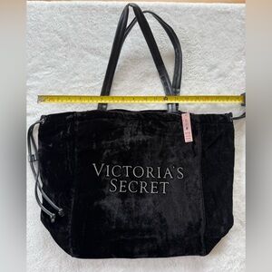 Victoria's Secret Black Velvet Tote